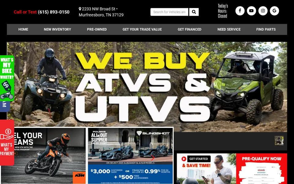 Sloan'S Motorcycle & Atv website