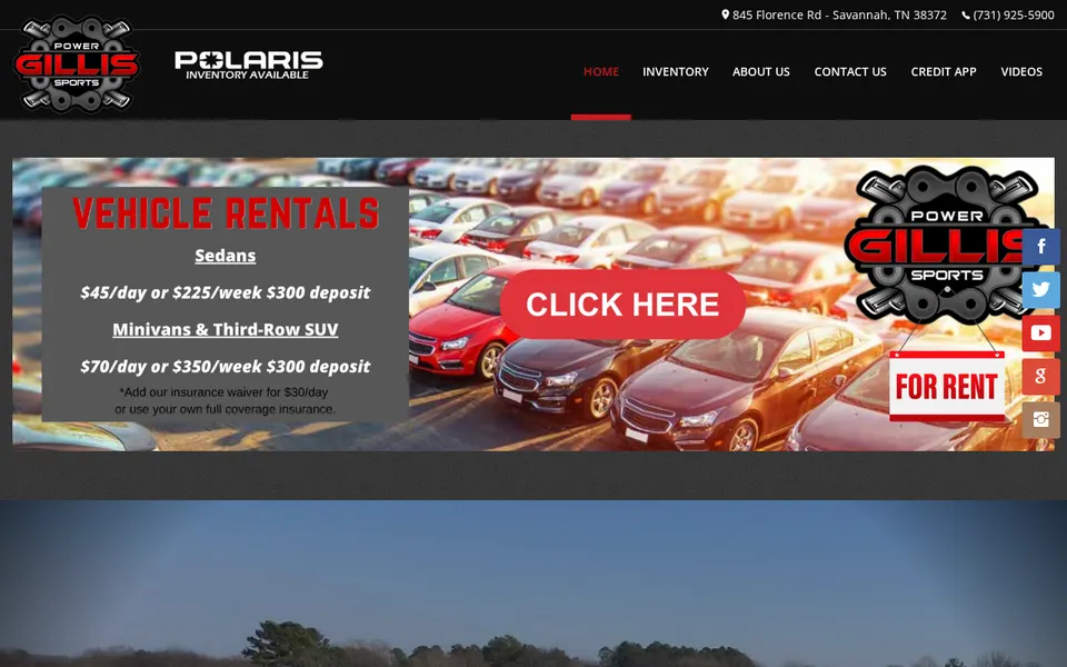 Gillis Small Engine website