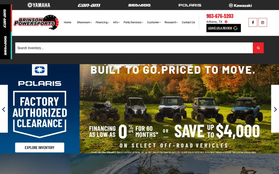 Brinson Powersports Of Athens Llc website