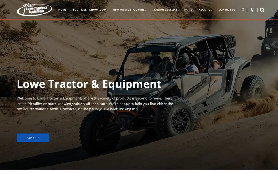Lowe Tractor & Equipment website