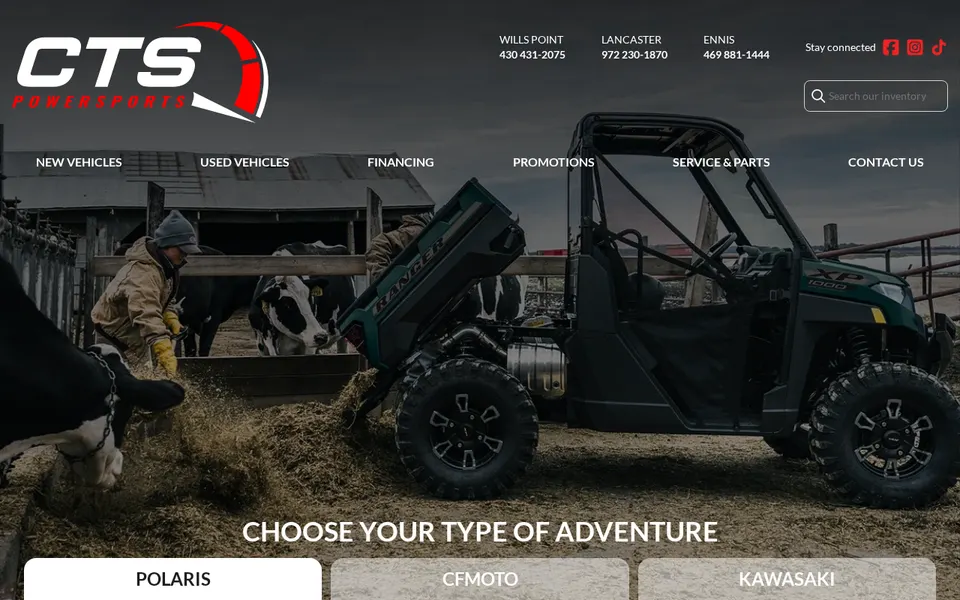 Cts Powersports website