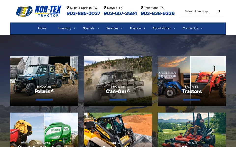 Nor-Tex Tractor website