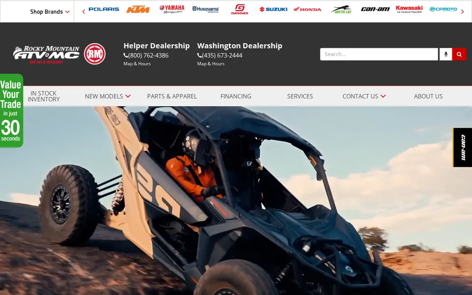 Rocky Mountain Atv/Mc website
