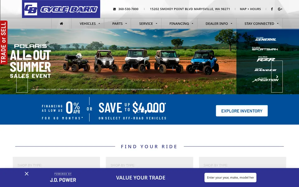 Cycle Barn website