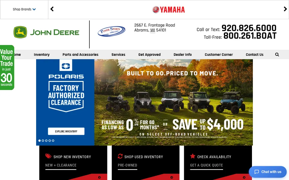 Power Sports website
