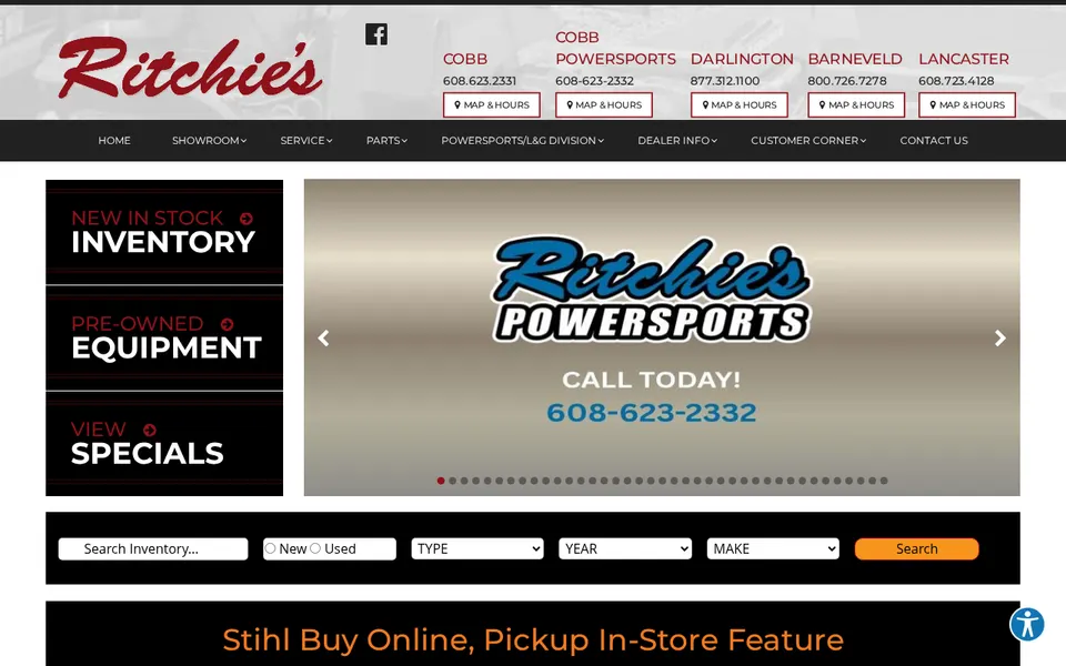 Ritchie Implement website