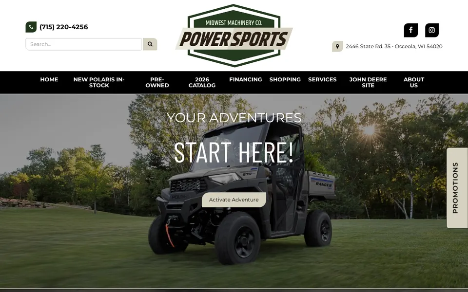 Midwest Machinery website