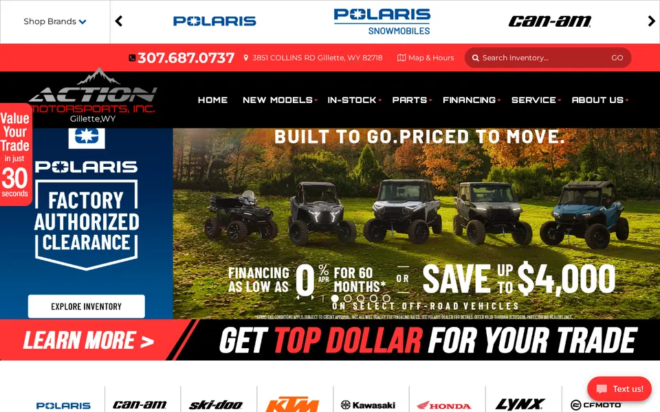 Action Motorsports website