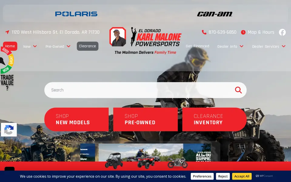Karl Malone Powersports Eldorado website