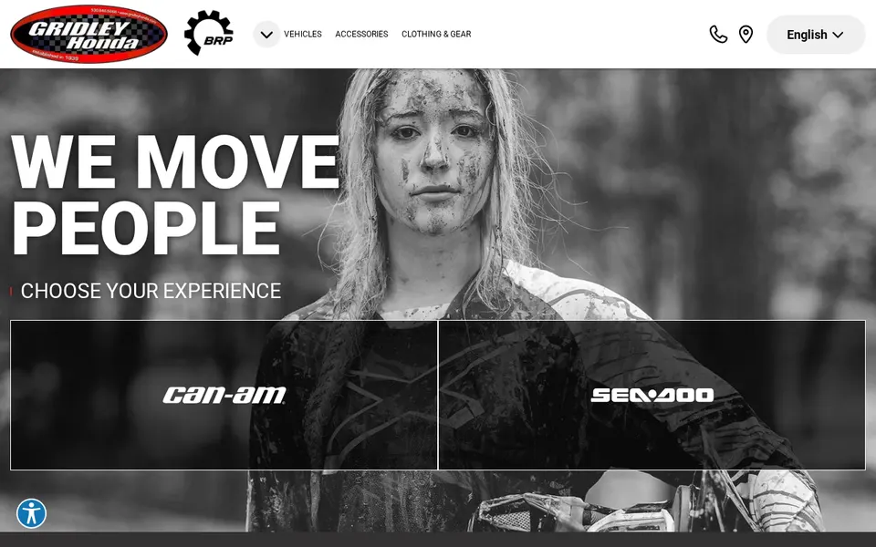 Gridley Honda website