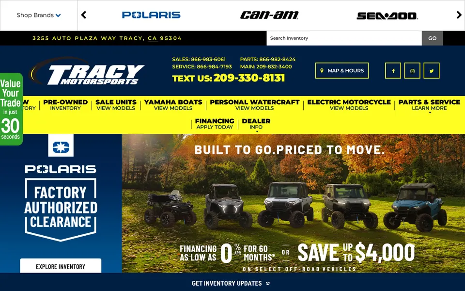 Tracy Motorsports, Inc. website