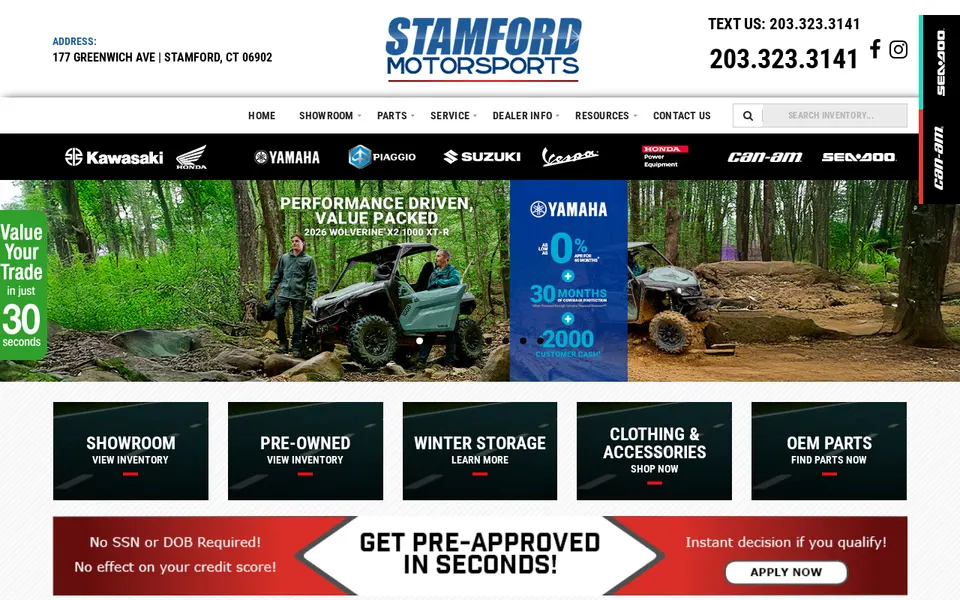 Stamford Motorsports website
