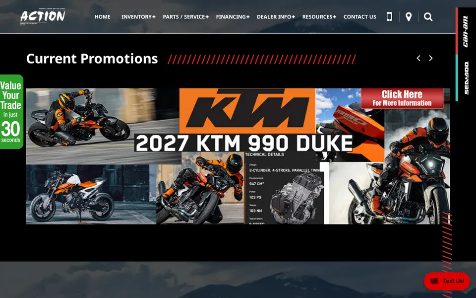 Action website