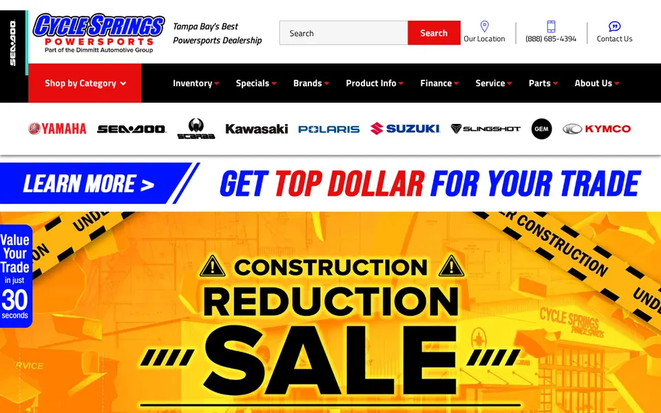 Cycle Springs Powersports Llc website