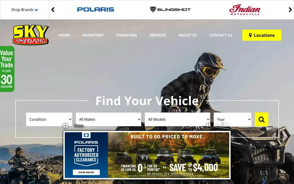 Sky Powersports Of Lakeland, Inc. website