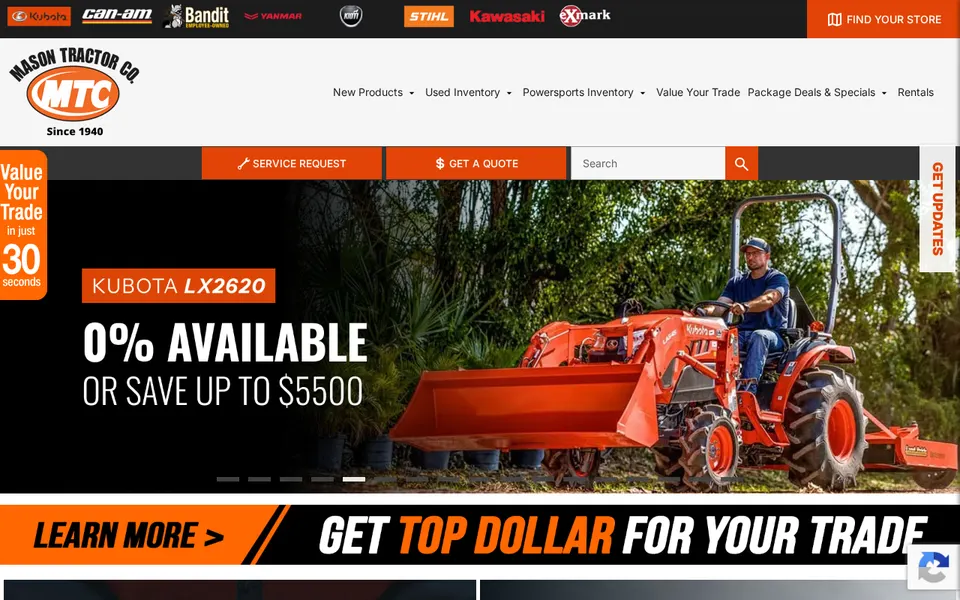 Mason Tractor Co. website