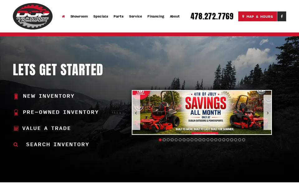 Dublin Outdoors  Powersports website