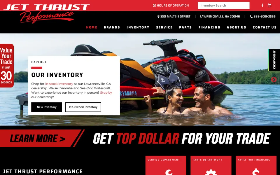 Jet Thrust Performance website