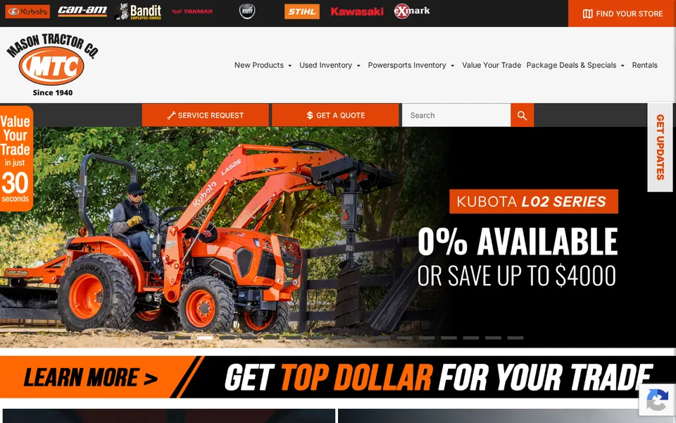 Mason Tractor Co. website
