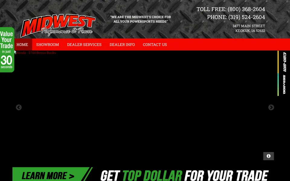 Midwest Performance  Power website