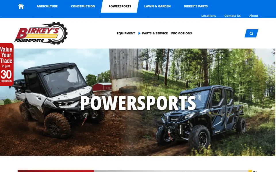 Birkey'S Powersports website