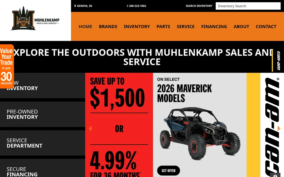 Muhlenkamp Sales And Service website