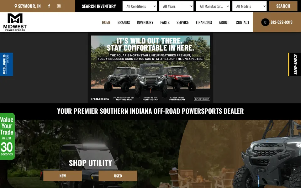 Midwest Powersports Inc. website