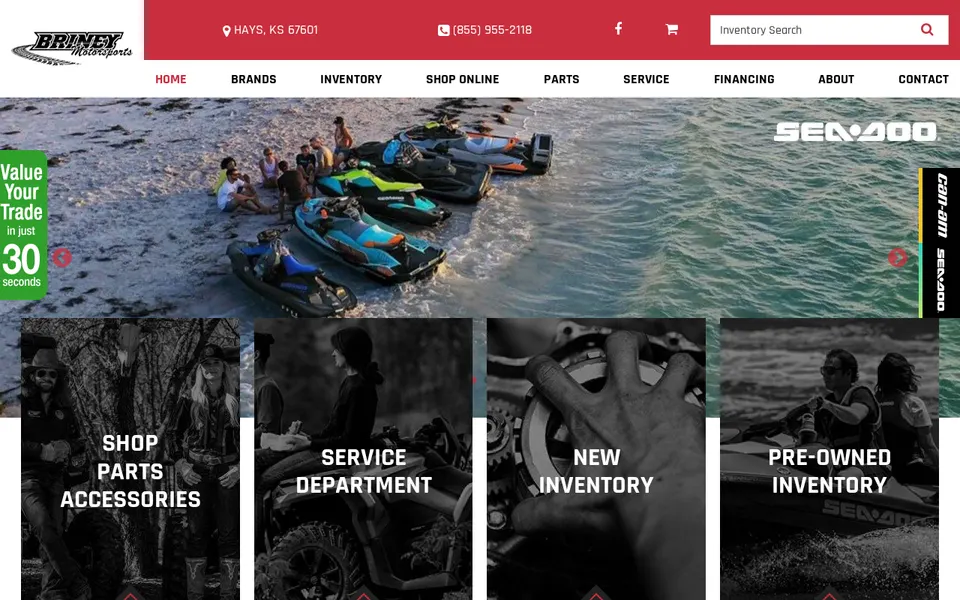 Briney Motorsports website