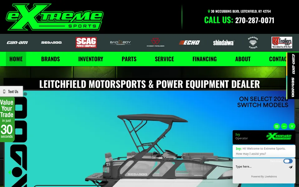 Extreme Sports website