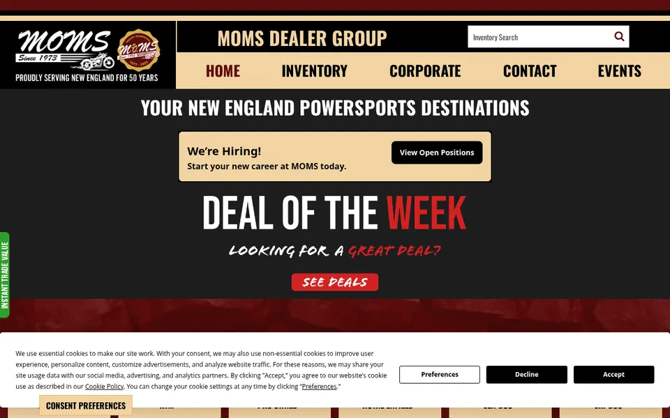 Moms Tyngsboro website