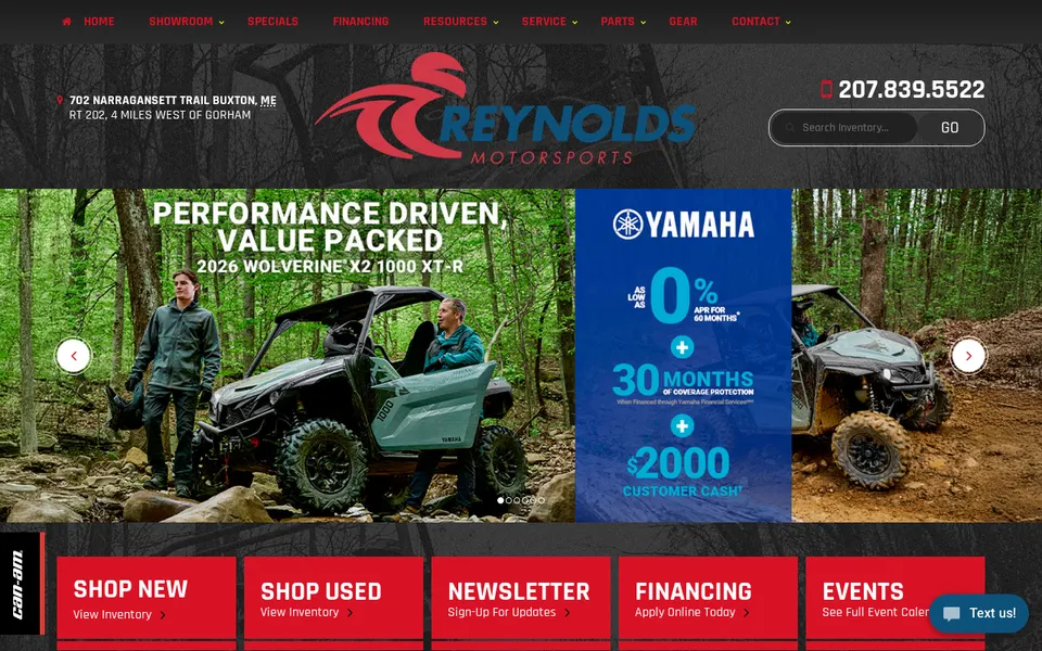Reynolds Motor Sports website