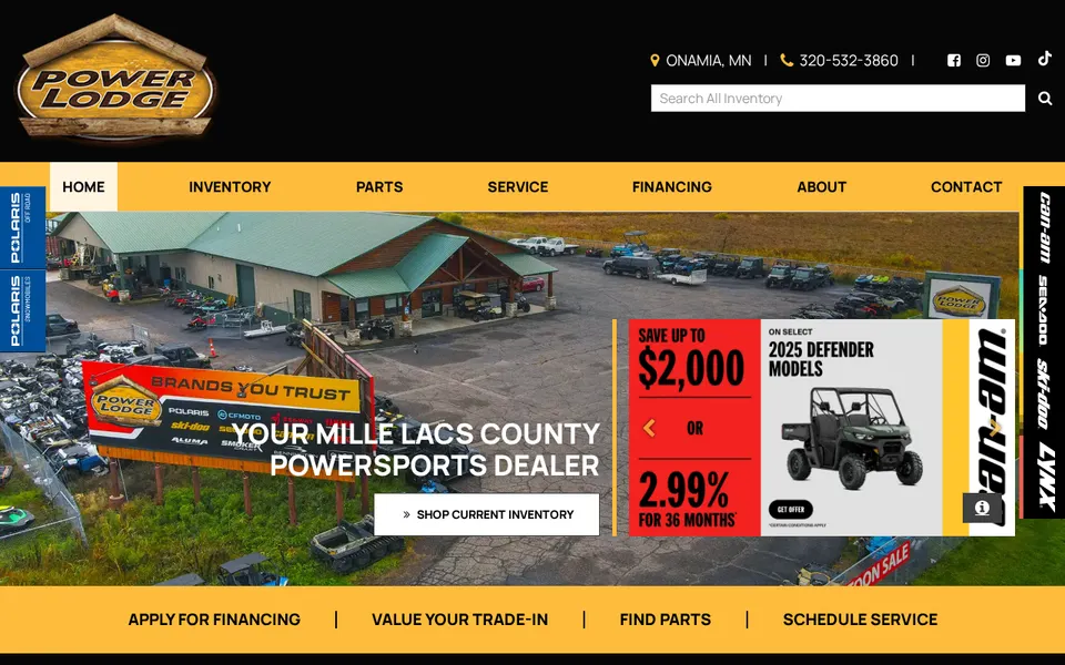 Power Lodge website