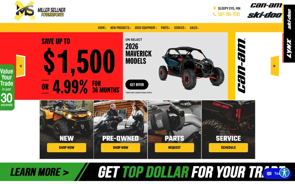 Miller Sellner Implement, Inc. website