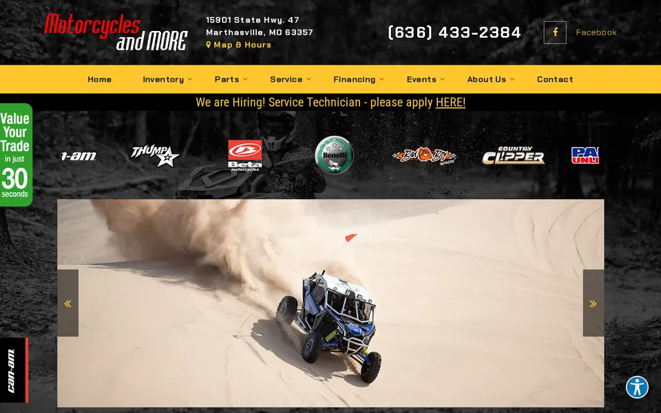 Motorcycles And More Inc website