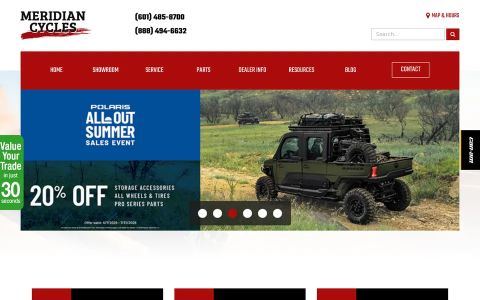 Meridian Cycles, Inc. website
