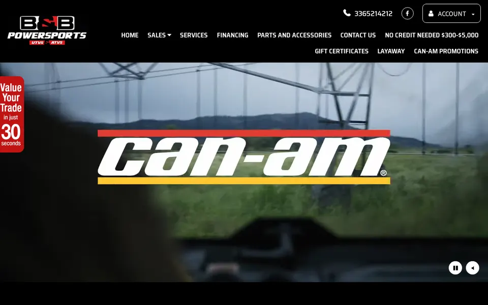 Bb Powersports website