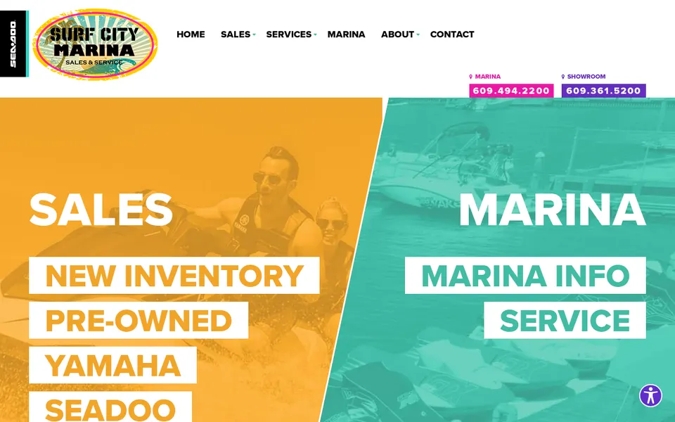 Surf City Marina Inc. website