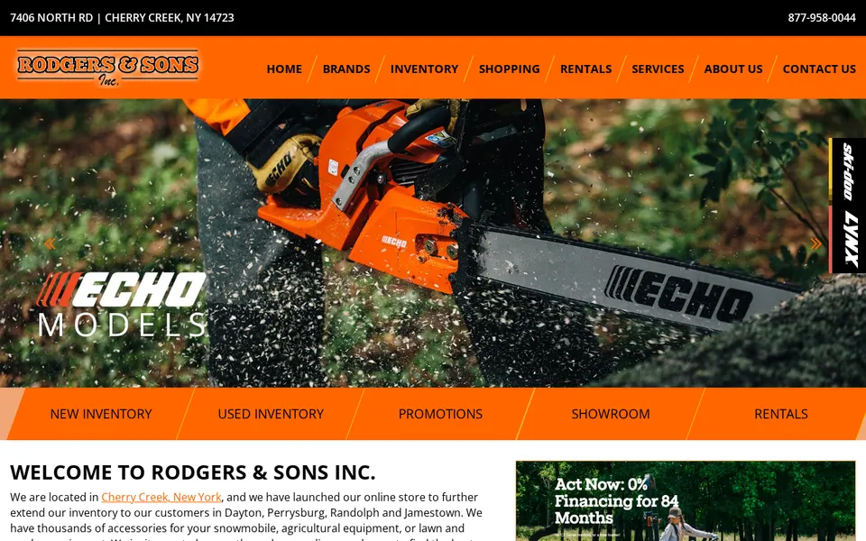 Rodgers  Sons, Inc. website