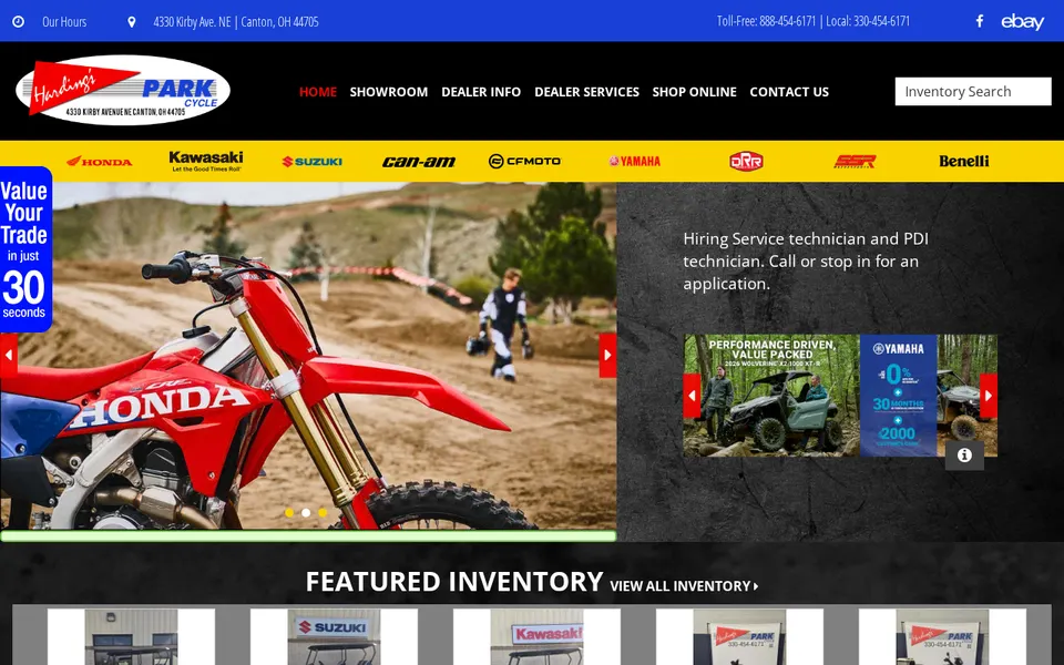 Harding'S Park Cycle website