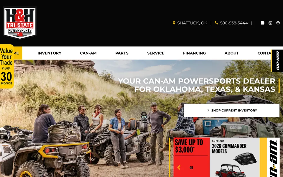 H  H Tristate Powersports, L.L.C. website