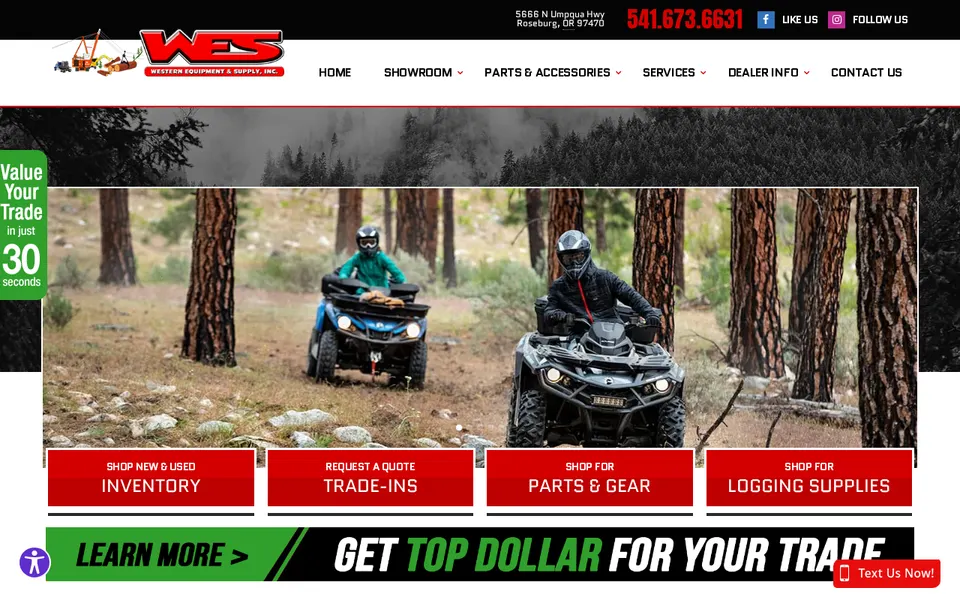 Western Equipment  Supply, Inc.,  An Ore website