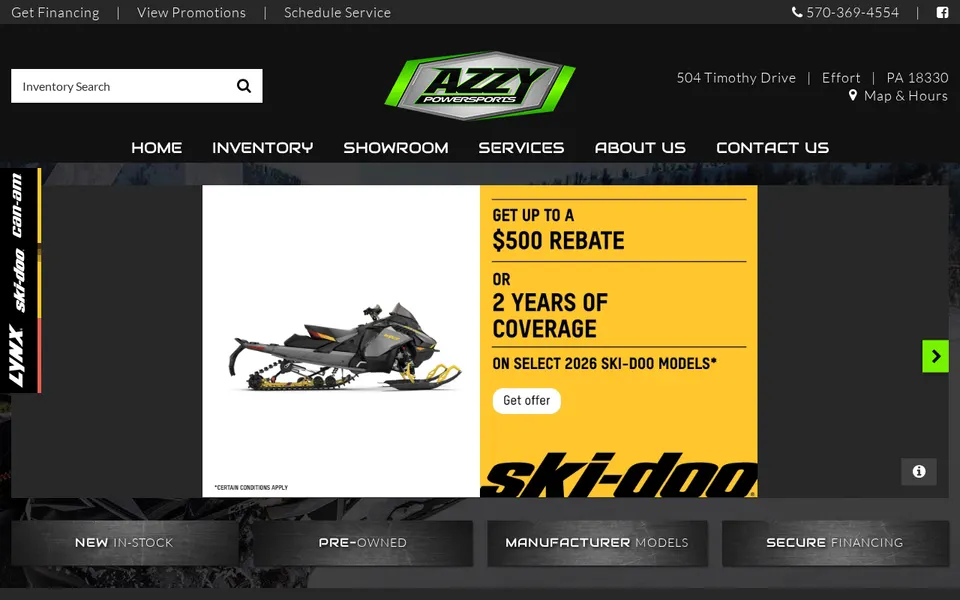 Azzy Powersports website