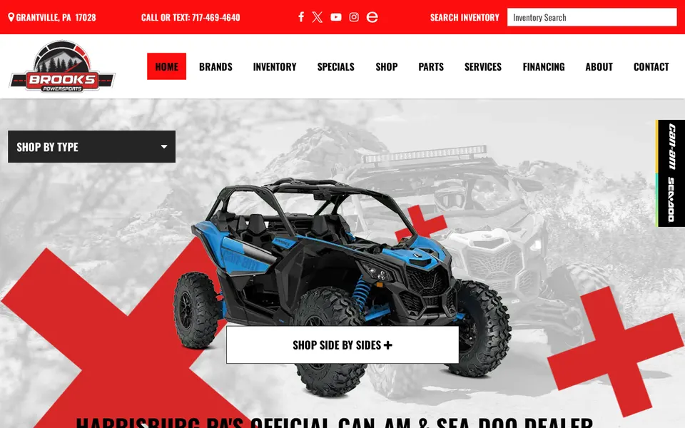 Brooks Powersports Inc. website