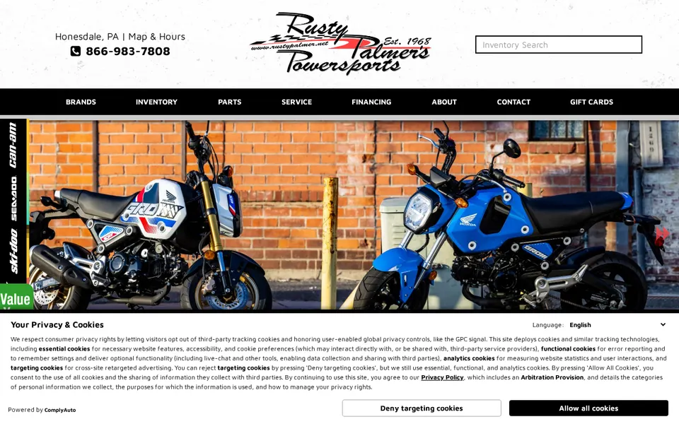 Rusty Palmer Inc. website