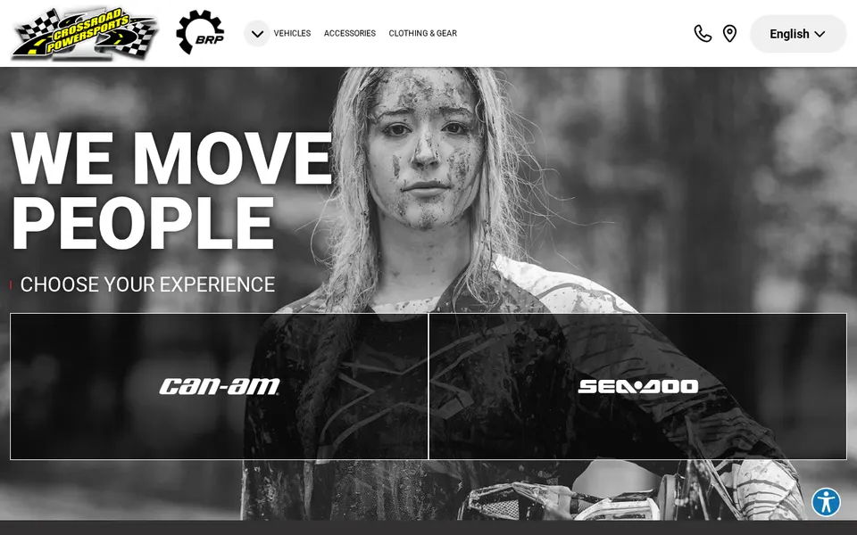 Crossroad Powersports website