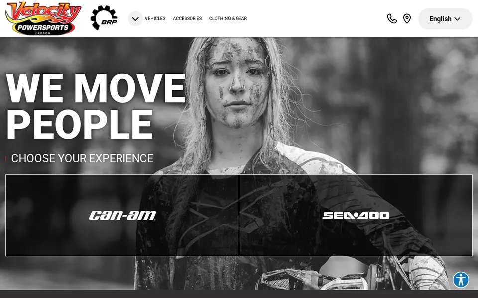 Velocity Powersports website