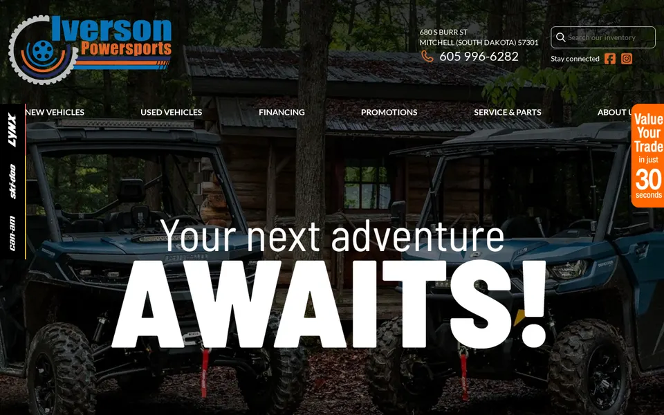 Iverson Powersports website