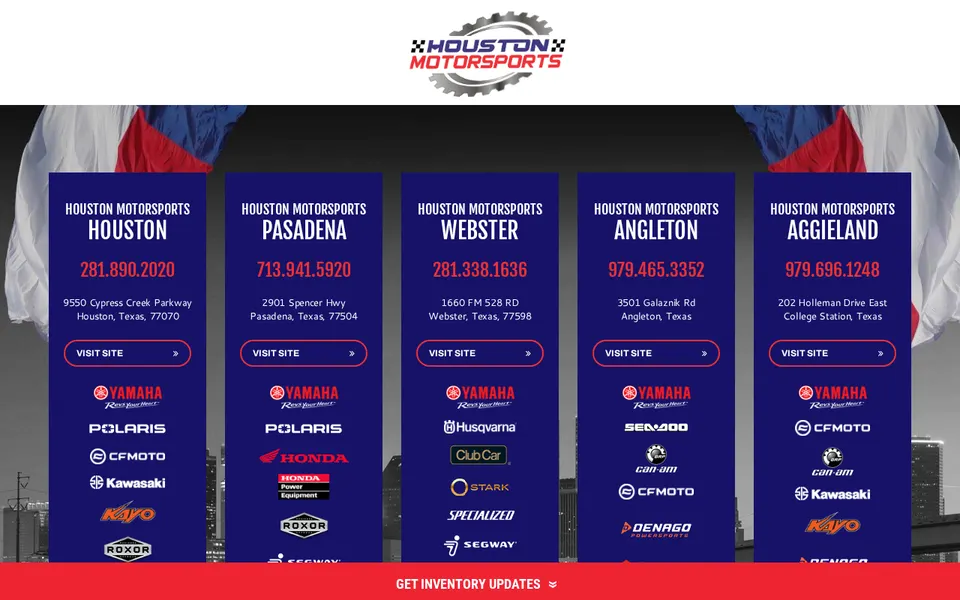 Houston Motorsports Aggieland website