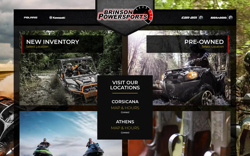 Brinson Powersports Of Corsicana website