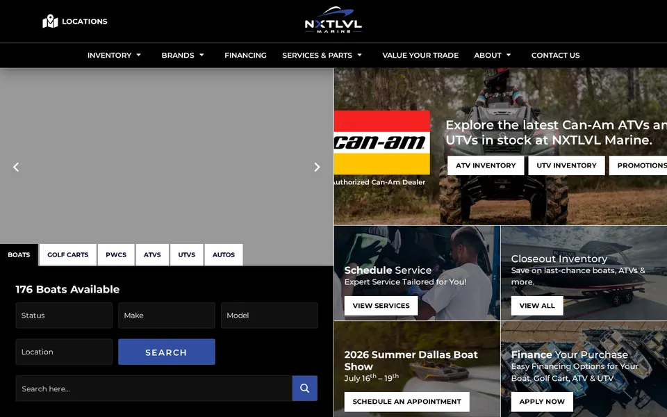 Nxtlvl Powersports website